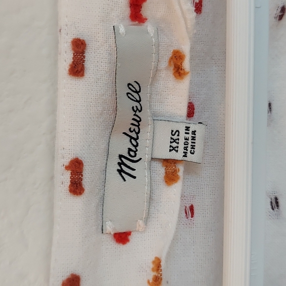 Madewell Ruffle-Hem Wrap Top in Clipdot size XXS - Picture 9 of 11